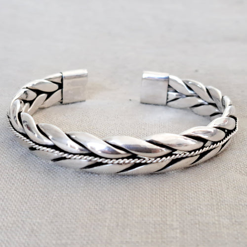 Balinese .925 Sterling Silver Cuff Bracelet
