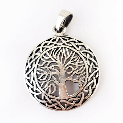 Tree of Life .925 Sterling Silver Pendant Celtic Infinity Knot