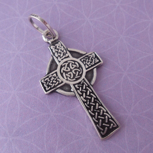 Cross .925 Sterling Silver Pendant Graduation Charm Christian Confirmation Gift