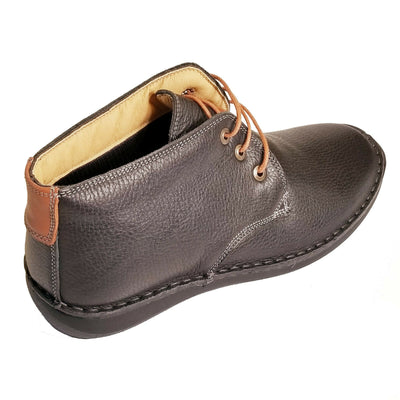 Spring Step Black Leather Mens Boots