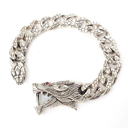 Dragon Bracelet - 3D Solid Sterling Silver – Outshine Design