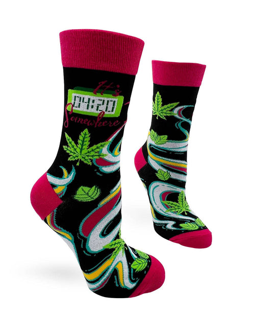 It's 4:20 Somewhere Women's Crew Socks