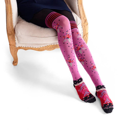DAMASK COTTON TIGHTS: S/M