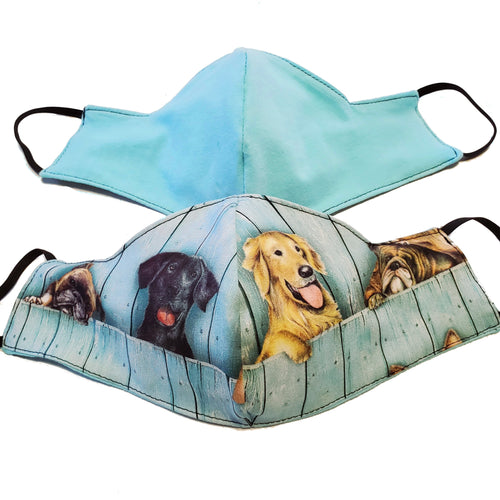 Barn Dogs Triple Layer Face Mask