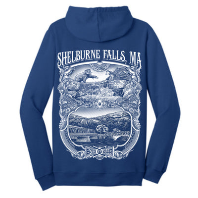 Shelburne Falls Blue Hoodie