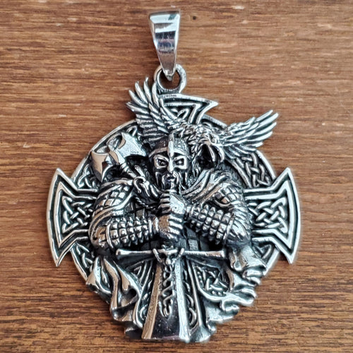 Viking Amulet .925 Sterling Silver Thor Norseman Pendant