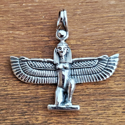 Egyptian Pharoah Amulet .925 Sterling Silver Charm Pendant