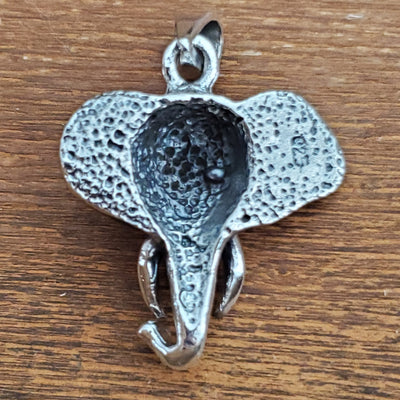 Elephant Charm .925 Sterling Silver Boho Pendant