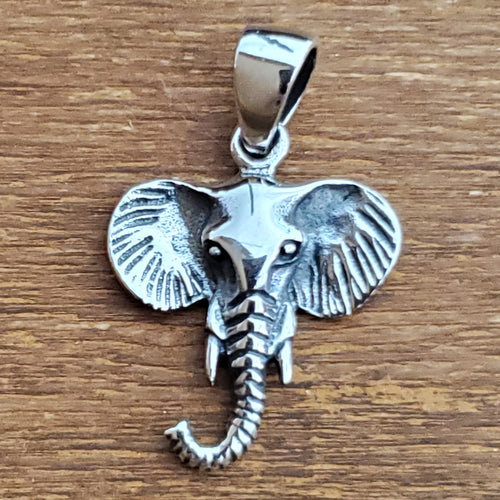 Mini Elephant Charm .925 Sterling Silver Pendant