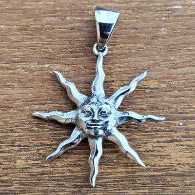 Sun .925 Sterling Silver Charm Celestial Pendant