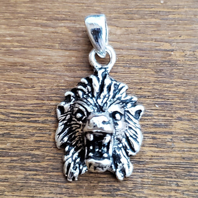 Mini Lion Charm .925 Sterling Silver Boho Amulet Pendant
