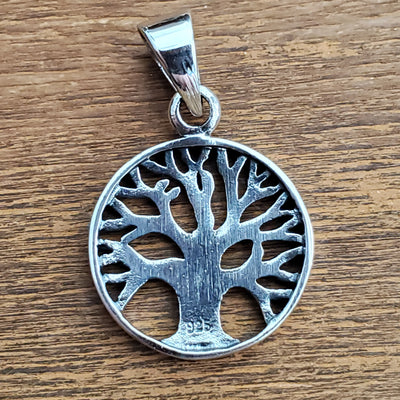 Mini Tree of Life Amulet .925 Sterling Silver Charm Pendant