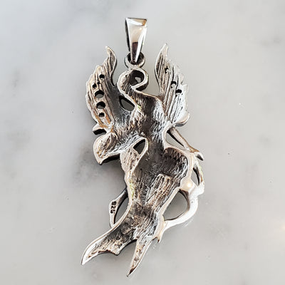 Fairy Amulet .925 Sterling Silver Charm Pendant