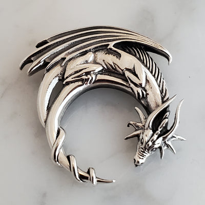 Dragon Pendant .925 Sterling Silver Fantasy Charm