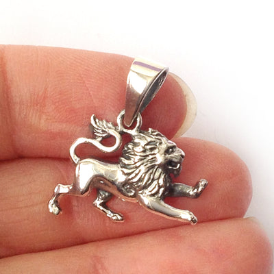 Leo .925 Solid Sterling Silver Horoscope Pendant Zodiac