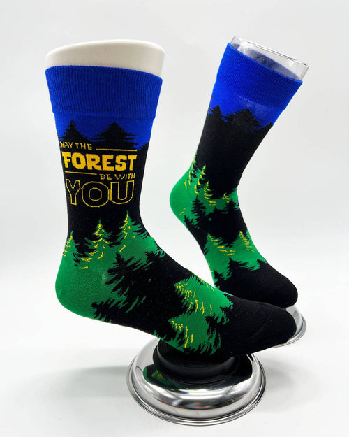 May The Forest Be With You Men's Novelty Crew Socks
