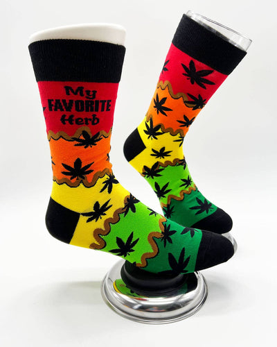 My Favorite Herb Men's Novelty Crew Socks
